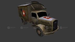 欧宝闪电救护车 - Opel Blitz Medic 3D model-111