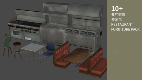 10+餐厅家具资源包 Restaurant Furniture Pack
