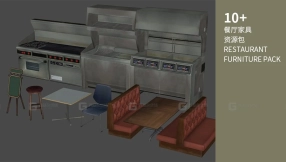 10+餐厅家具资源包 Restaurant Furniture Pack