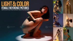 380+灯光色彩女性情绪摄影参考图片 380+ Light&Color Female Reference Pictures