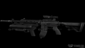 黑克勒-科赫416 海豹六队型-HK416 DEVGRU 3D model