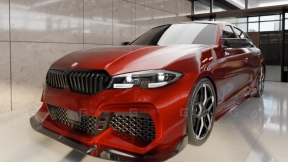 Blender宝马M340i汽车模型工程渲染场景 Blender BMW M340i car model engineering rendering scene