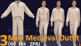 中世纪男装服饰