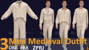中世纪男装服饰