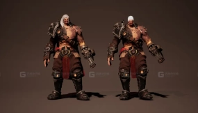 【UE】未来战士角色模型 Futuristic Warrior CYBER WARRIOR