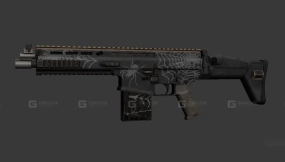 SCAR-H-5重型突击步枪-SCAR-H-5 3D model