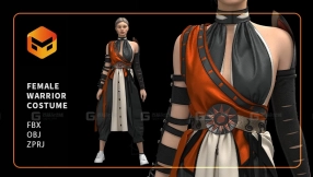 女士复古战士衣服 Female Warrior Costume