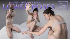 722张趴卧pose艺术家参考照片