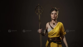 【UE】女僧侣 v001  Girl Monk v001
