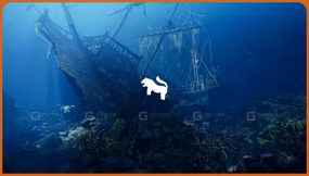 【UE5.0-5.3】Underwater Sunken Ship Environment ( Underwater Sunken Ship Ship Underwater ) 水下沉船环境