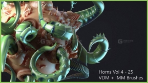 25个高质量VDM+IMM犄角笔刷