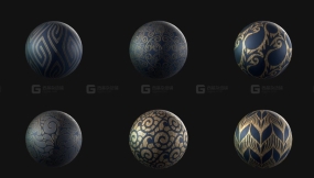 30组蕾丝布料织物花纹贴图 30 Tileable Lace fabric Pattern Royal