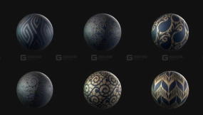 30组蕾丝布料织物花纹贴图 30 Tileable Lace fabric Pattern Royal