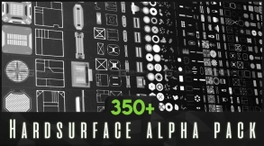 350个科幻硬表面Alpha贴图