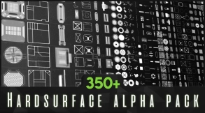 350个科幻硬表面Alpha贴图