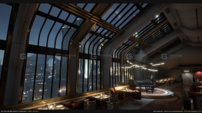 【UE】餐厅和钢琴酒吧  City Skyline Restaurant & Piano Bar