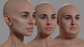 可变形男女基础网格模型下载 Morphable Male And Female Base Mesh download