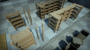 【UE】木制储物包  Wooden Storage Pack