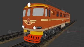 ТЭП-60型内燃机车 - Тепловоз ТЭП-60 3D model-12