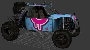 越野车火球款 - Buggy Fire ball 3D model-21