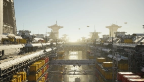 【UE】科幻港口环境  Sci-fi Port Environment