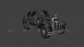 凯撒硬顶车 - Kaiser top up 3D model-6