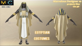 埃及男士服装服饰模型
