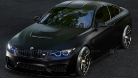 黑色哑光超级跑车-Black Matte Supercar