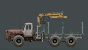 MTK Proseka 200集材机 - MTK Proseka 200 Forwarder 3D model-16