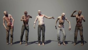 【UE】赤膊僵尸包  Shirtless Zombies Pack
