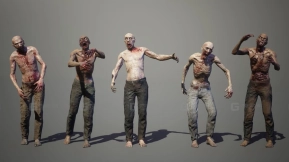 【UE】赤膊僵尸包  Shirtless Zombies Pack