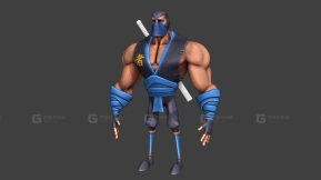 风格化忍者战士角色-Stylized Ninja Warrior Characte
