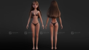 风格化奇幻女性角色-Stylized Fantasy Female Character