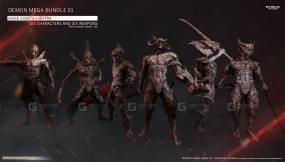 【UE】恶魔角色超级捆绑包01 Demon Mega Bundle 01 - Game Assets + Extra