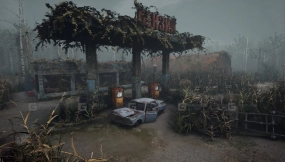 【UE】废墟沼泽森林工业区车库模型  Swampy industrial zone