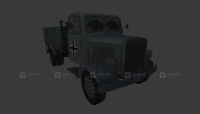 奔驰L3000敞篷 - Mersedes L3000 opened 3D model-133