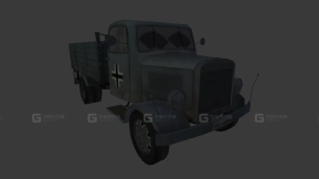 奔驰L3000敞篷 - Mersedes L3000 opened 3D model-133