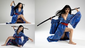 420张和服女性剑术战斗pose参考照片 Female Character Poses
