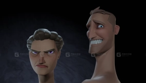 绑定好的Maya男性女性卡通人物角色模型 Artemis & Apollo – Rig Bundle by Ramón Arango