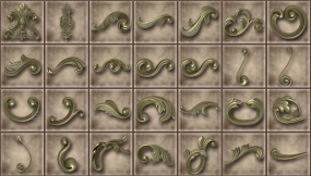 250+欧式建筑家具装饰模型合集vol.3 Ornamental Vol 03 3D Model