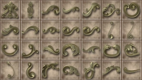 250+欧式建筑家具装饰模型合集vol.3 Ornamental Vol 03 3D Model