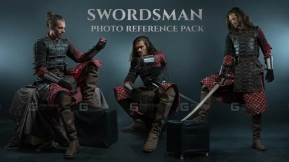 剑客照片参考包 330张JPEG图片 Swordsman Photo Reference Pack 330 JPEGs