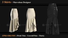 女士花边长裙套装