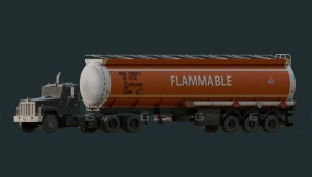 旅行者ST7050燃气半挂车 - Wayfarer ST7050 Gas Semitrailer 3D model-13