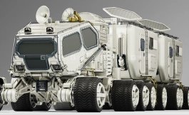 科幻火星运输车3D模型 Mars Transport Rover 3D model