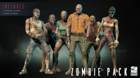 【UE】僵尸包 01  Zombies Pack 01