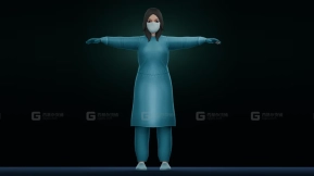 穿着防护装备的女外科医生-Female Surgeon In Protective Gear