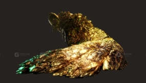 怪物猎人世界绚辉龙Blender绑定5.0以上 Monster Hunter World I Kulve Taroth Blender Rig 5.0+