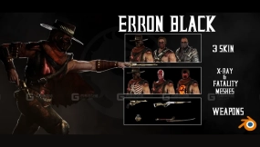艾伦·布莱克——真人快打X Erron Black   Mortal Kombat X