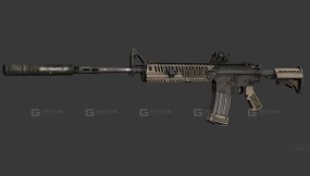 M4A1卡宾枪-M4A1 3D model-5